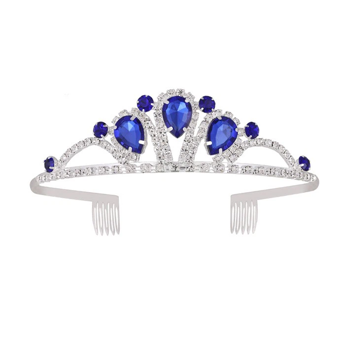 Birthday Tiara Colorful Wedding Crown Girl Tiara With Combs